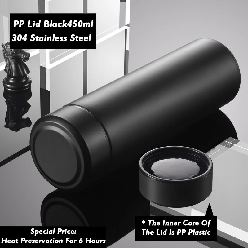 Smart Thermos Cup with Temperature Display 304 Stainless Steel Insulated Water Cup Business Gift Smart Temperature Bottles Water