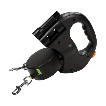 Dual Retractable Pet Leash with LED Lights for Small Dogs EASY to 100 SATISFACTION Dog Leash Leads