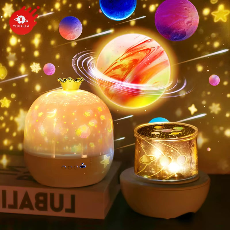 Ocean Starry Projector Small Night Light Constellation Galactic Nebula Projection Lamp 360 Degree Rotation for Children'S Gift