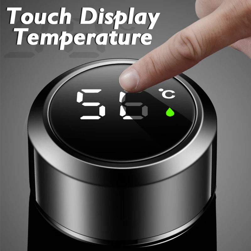 Smart Thermos Cup with Temperature Display 304 Stainless Steel Insulated Water Cup Business Gift Smart Temperature Bottles Water