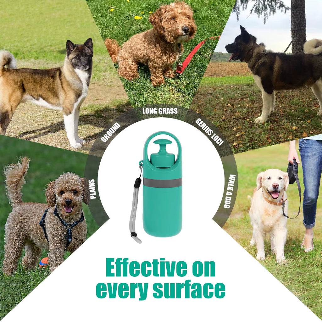 Portable Dog Poop Scooper with Holder Claw Clip Pooper Bag Dispenser Dog Walker Waste Picker for Small Medium Large Dogs