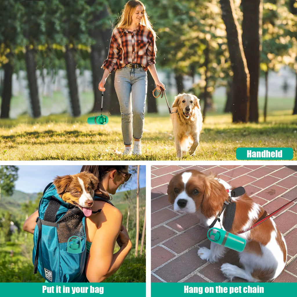 Portable Dog Poop Scooper with Holder Claw Clip Pooper Bag Dispenser Dog Walker Waste Picker for Small Medium Large Dogs