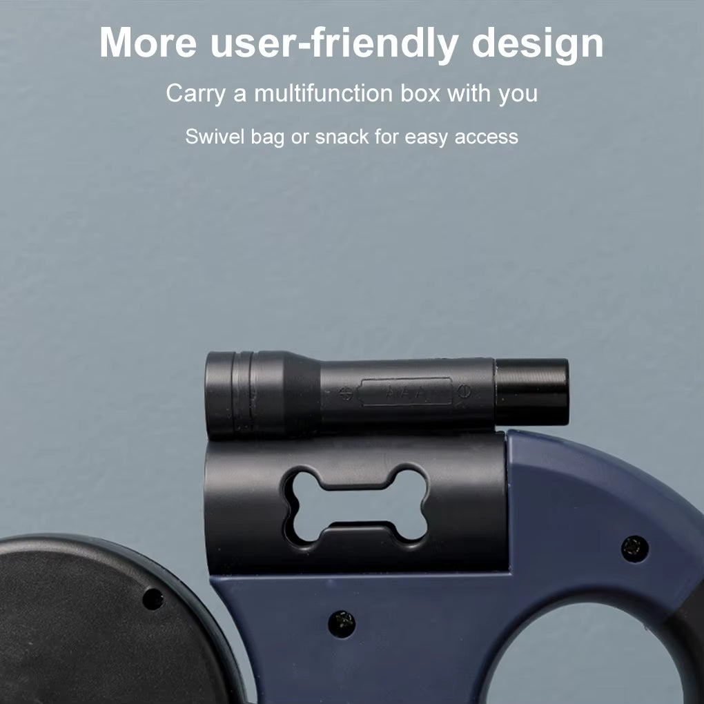 Dual Retractable Pet Leash with LED Lights for Small Dogs EASY to 100 SATISFACTION Dog Leash Leads